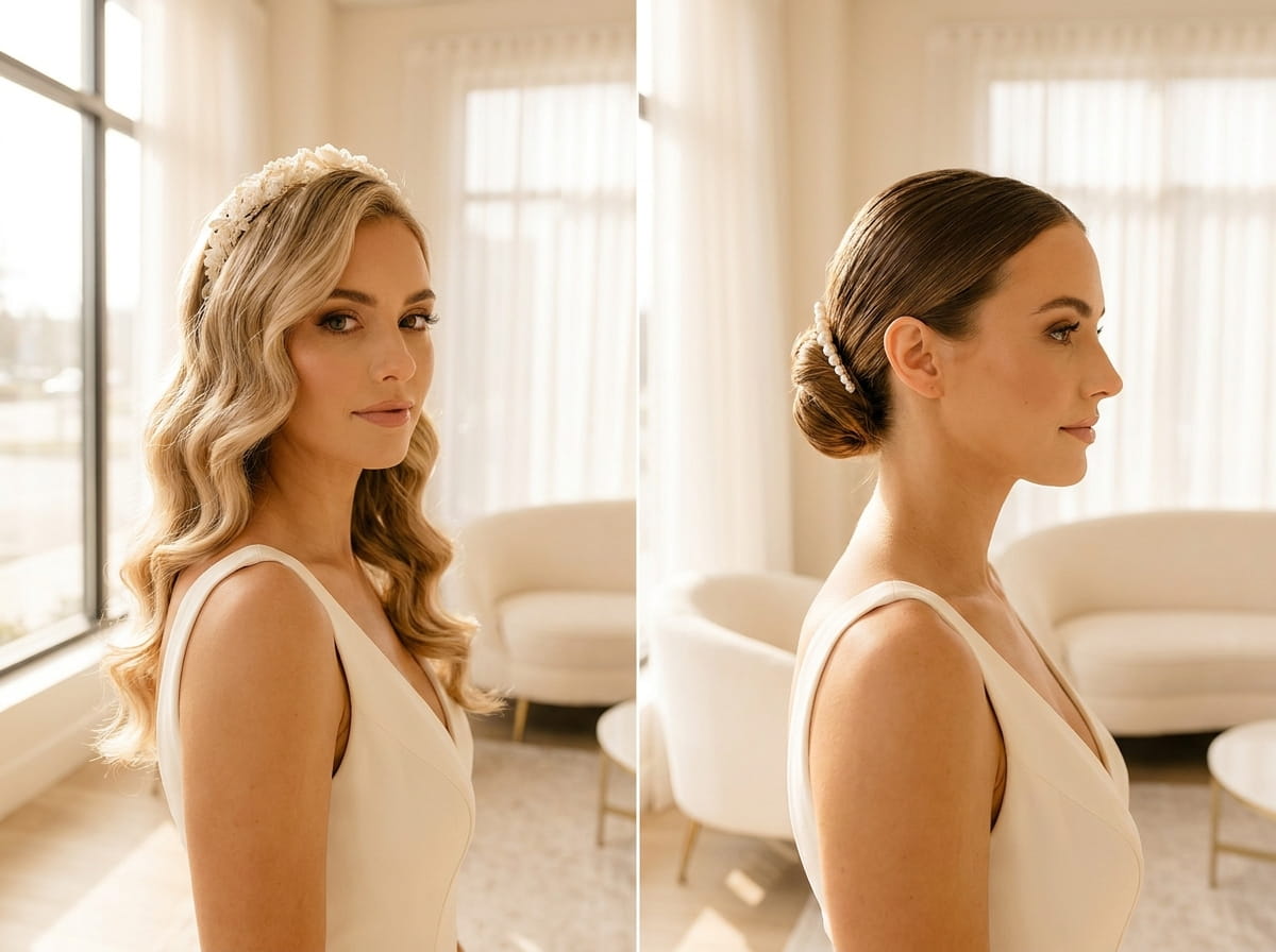 Hollywood Waves or Sleek Bun? How to Choose Your Perfect Bridal Look